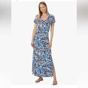 Lilly Pulitzer Etta Short Sleeve Maxi Dress Size XXS, NWT
